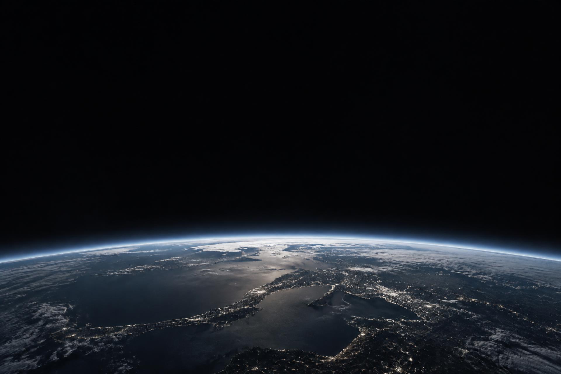 The Earth’s horizon viewed from near space